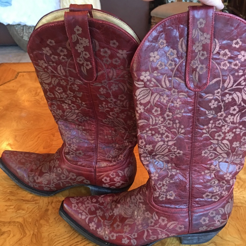 Yippee Kay Yay Old Gringo Red & Cream Boots! - Picture 11 of 16
